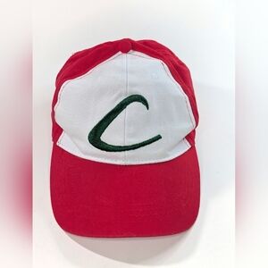 Pokémon Ash Ketchum Hat Embroidered Logos Cap StrapBack Cosplay Costume Hat